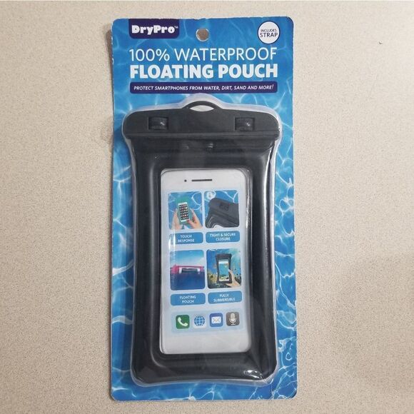 DryPro Waterproof Cell Phone Pouch Black Dry Case Floating Universal - Picture 2 of 5